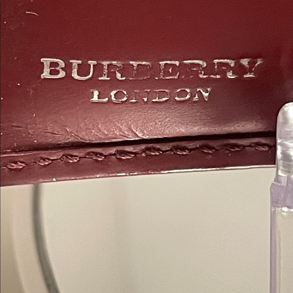 Burberry Red and Tan Checkered wallet - Picture 6 of 7